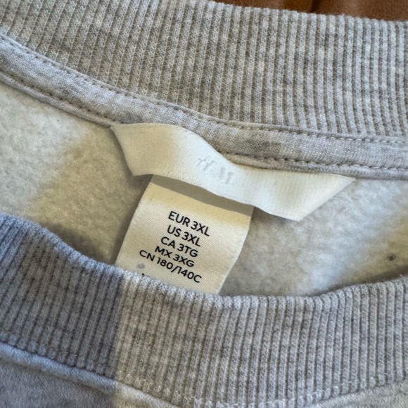 H&M Light Gray Ribbed Sweatshirt - Picture 3 of 5